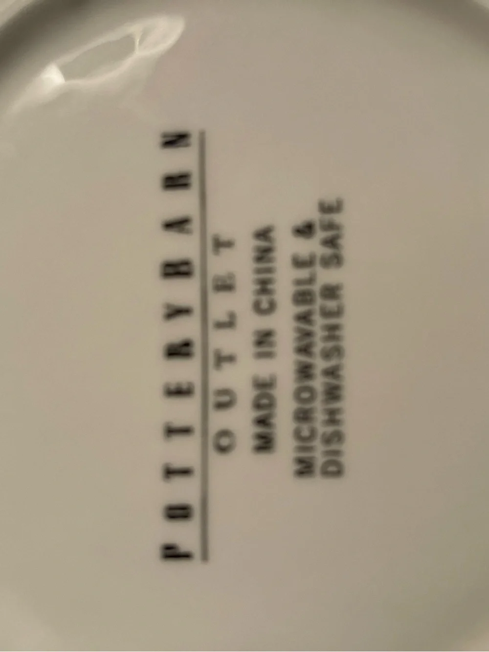 Pottery Barn Cocktail Appetizer Plates Set of 4 3D Image
